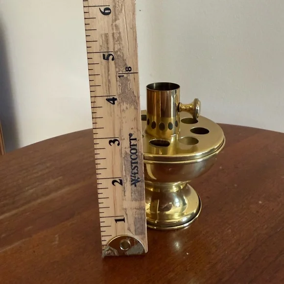 Vintage Brass Candlestick Holder - Picture 7 of 8